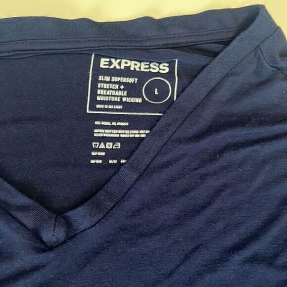 Express Slim Supoersoft Stretch Breathable Moisture Wicking Shirt Size Large - Picture 3 of 6